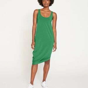 Universal Standard 4XS Geneva Tank Dress in Jardin Green (0/XS equivalent)